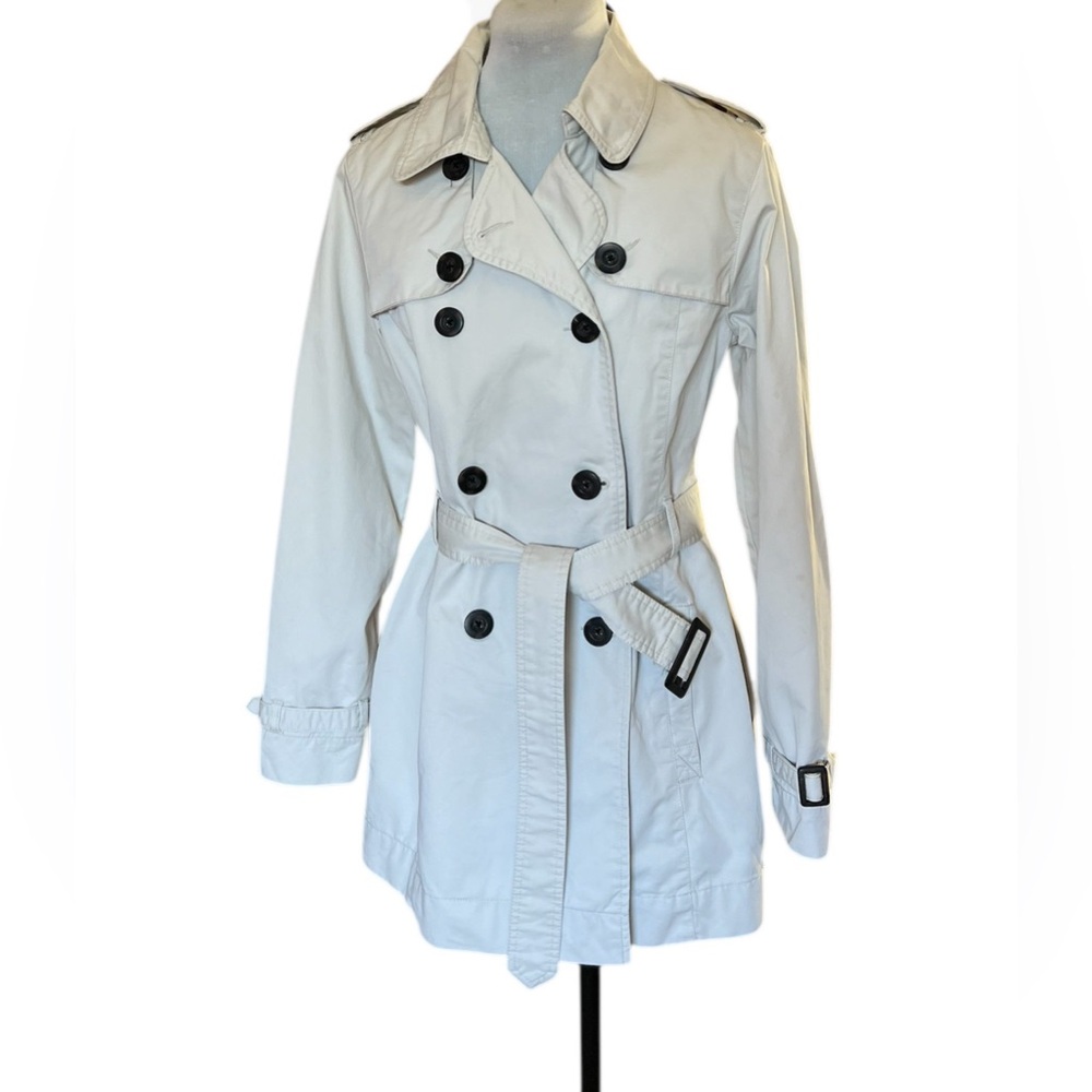 Mavi Women’s Cream Beige Trench Coat Size L